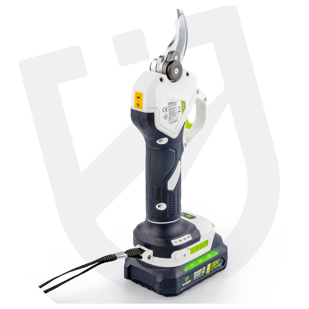Sekator akumulatorowy nożyce 20V [Zestaw: Bateria 2.0 Ah i Ładowarka] WUBER