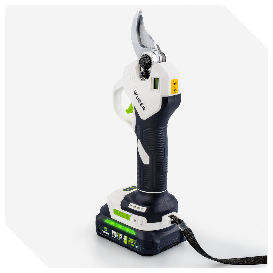 Sekator akumulatorowy nożyce 20V [Zestaw: Bateria 2.0 Ah i Ładowarka] WUBER