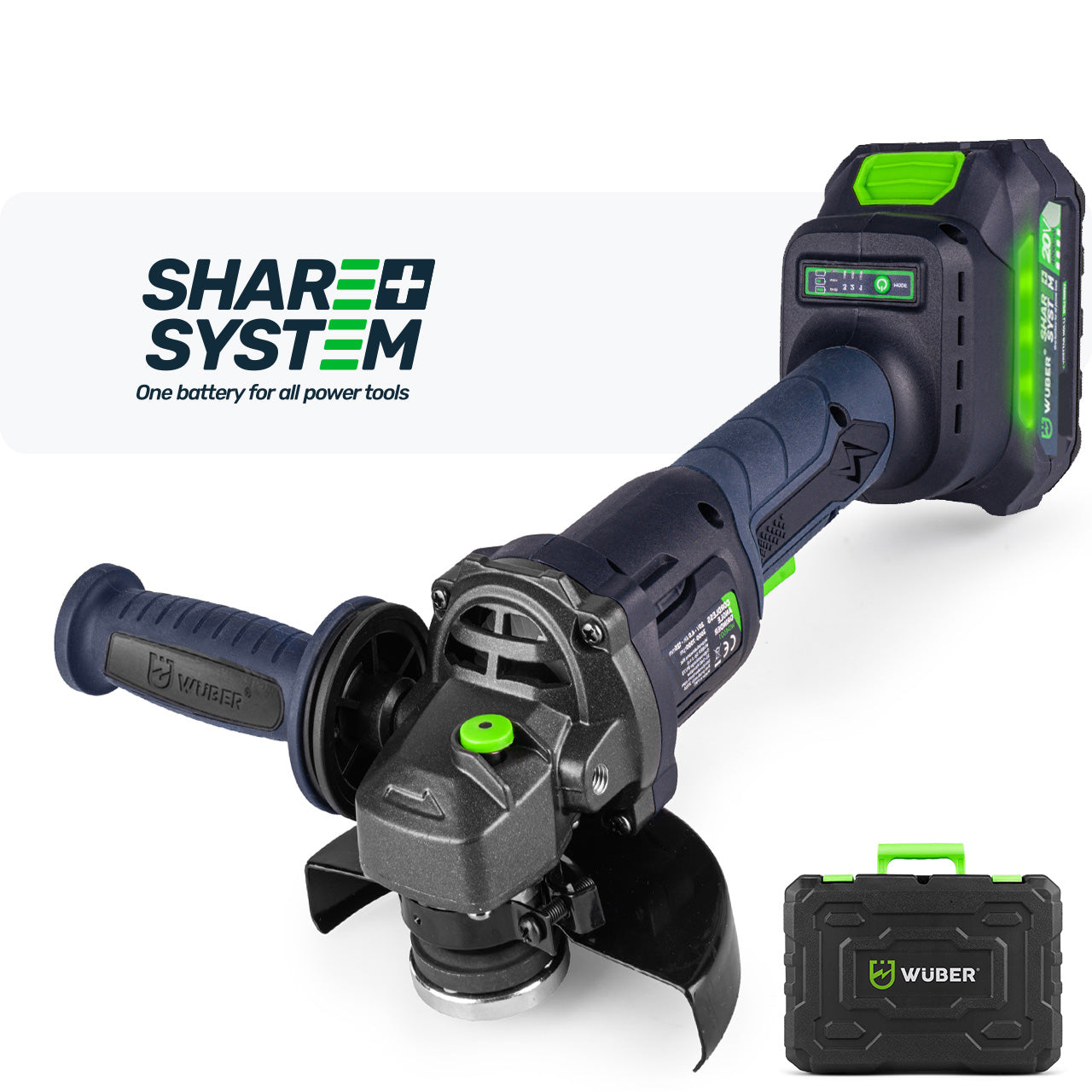 Szlifierka kątowa 20 V 125 mm akumulatorowa WUBER