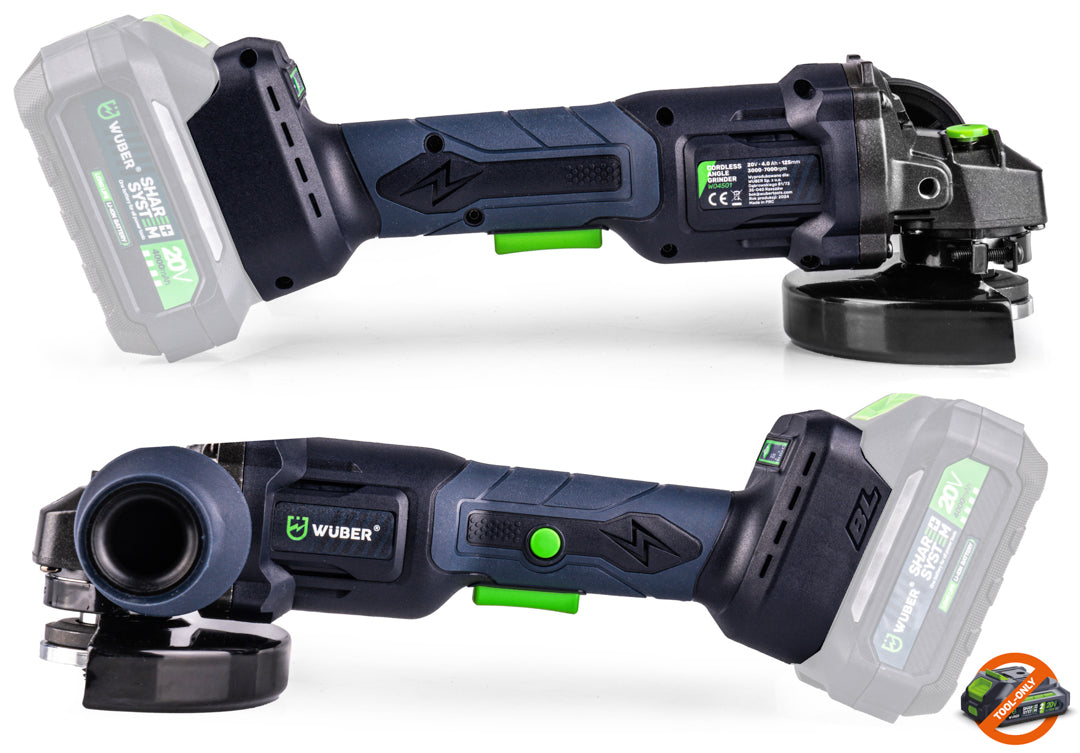 Szlifierka kątowa 20 V 125 mm akumulatorowa WUBER