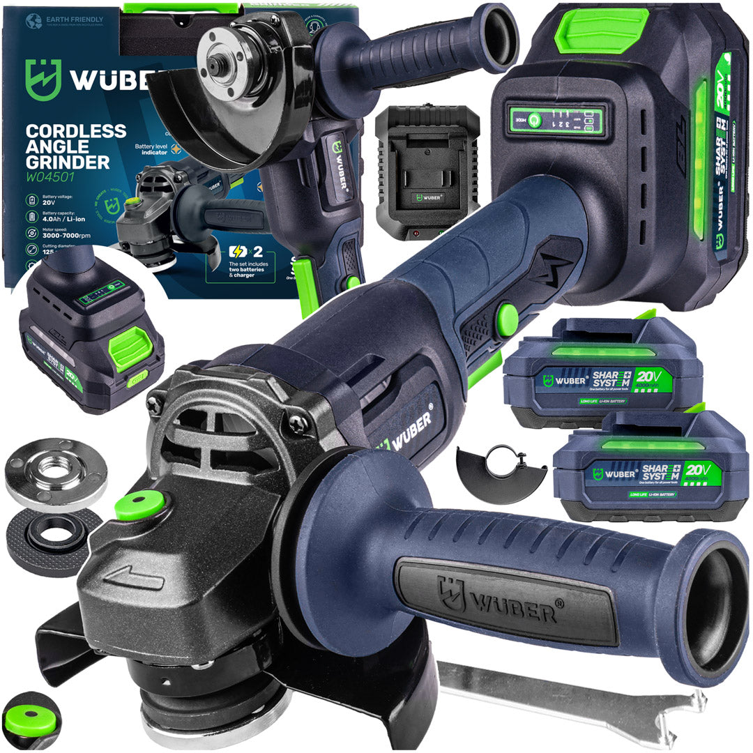Szlifierka kątowa 20 V 125 mm akumulatorowa WUBER