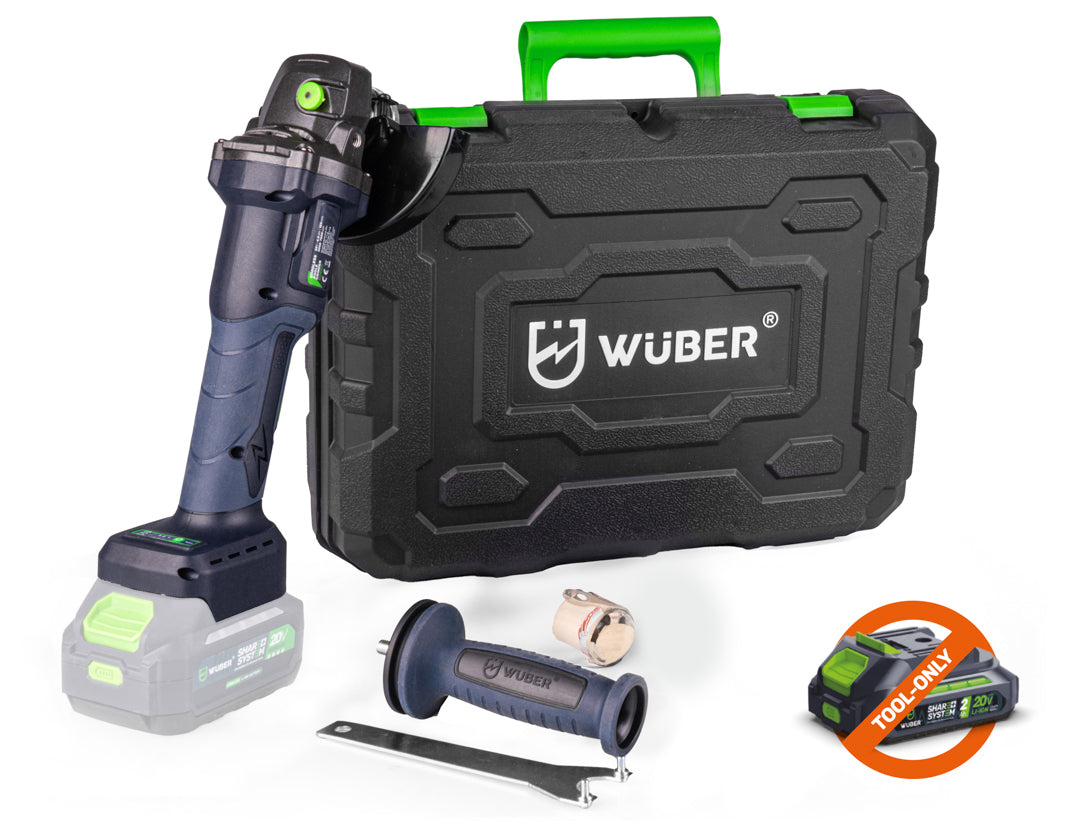 Szlifierka kątowa 20 V 125 mm akumulatorowa WUBER