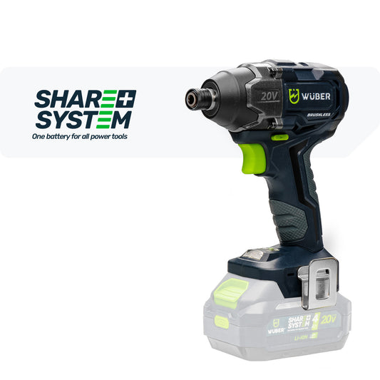 Zakrętarka udarowa akumulatorowa 1/4" 20 V WUBER
