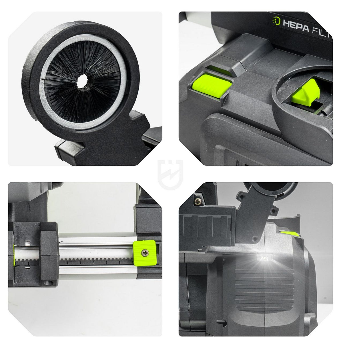 Pochłaniacz pyłu do młotowiertarki 20 V HEPA LED WUBER