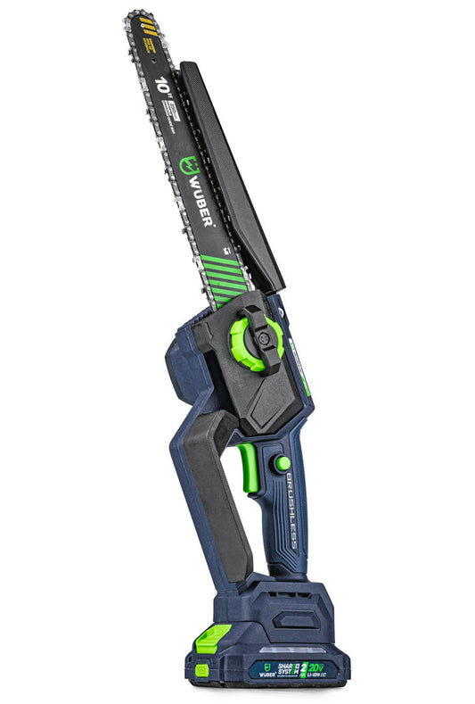 Mini piła łańcuchowa akumulatorowa 20 V 7,5 m/s +2 akumulatory WUBER