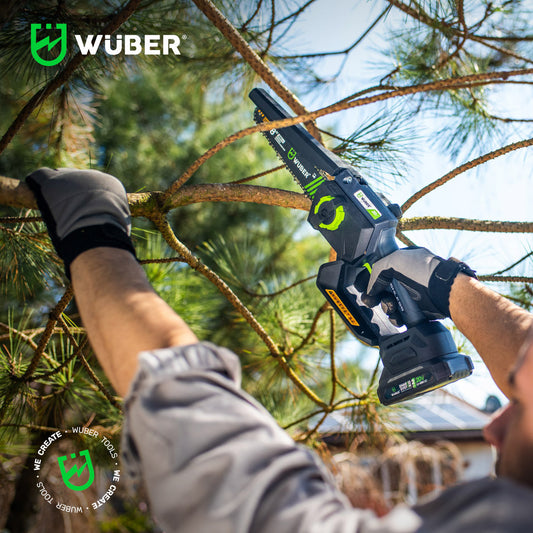 Mini pilarka piła łańcuchowa akumulatorowa 20 V 7,5 m/s WUBER