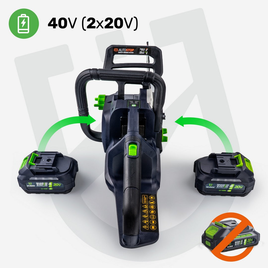 Piła akumulatorowa łańcuchowa 16" SOLO 1200 W 40 V WUBER