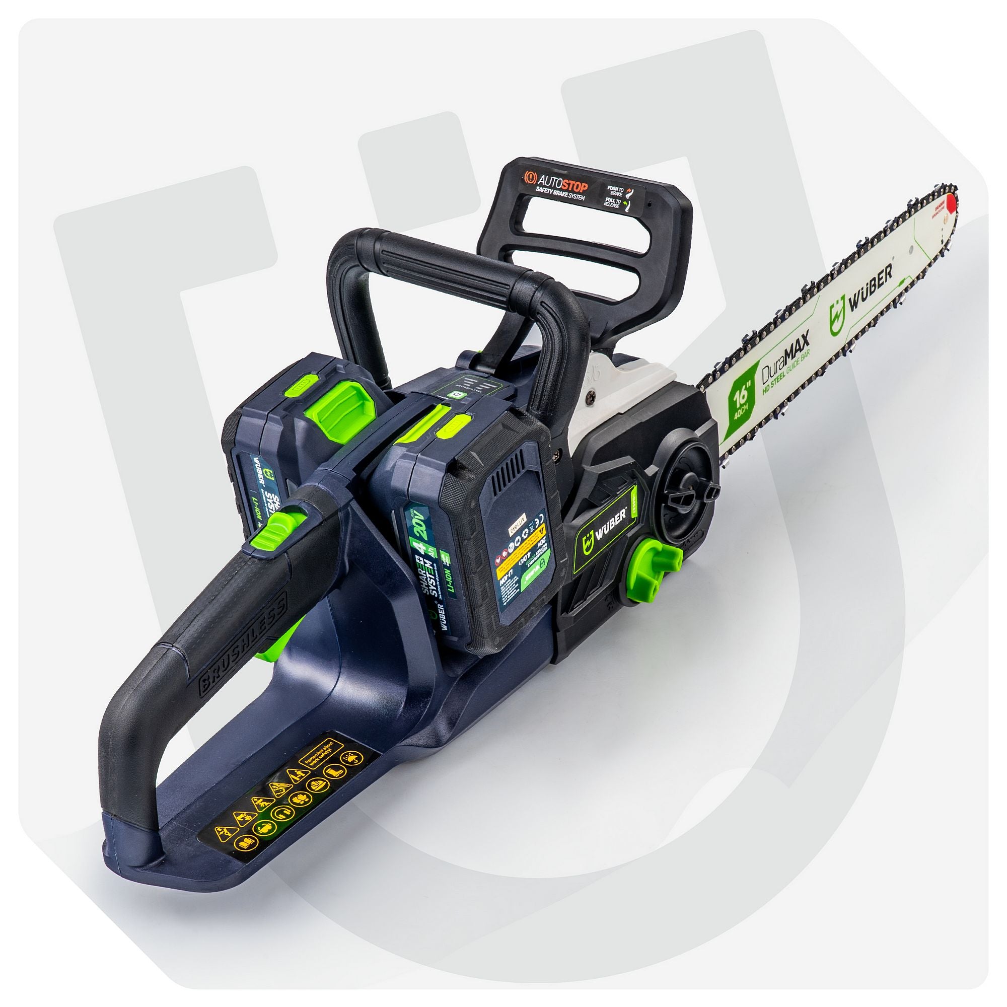 Piła łańcuchowa 40 V akumulatorowa 1200 W + 2 akumulatory WUBER