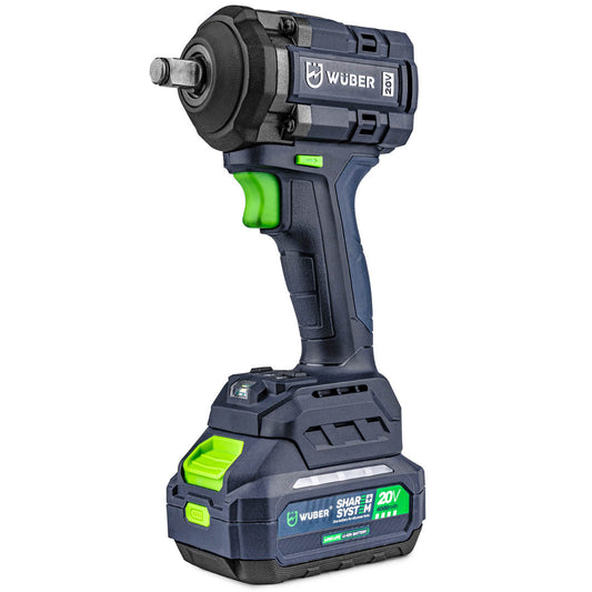 Klucz udarowy akumulatorowy bezszczotkowy 550 Nm 20 V WUBER