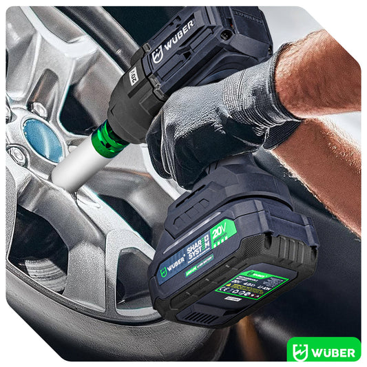 Klucz udarowy akumulatorowy bezszczotkowy 1000 Nm 20 V LED WUBER