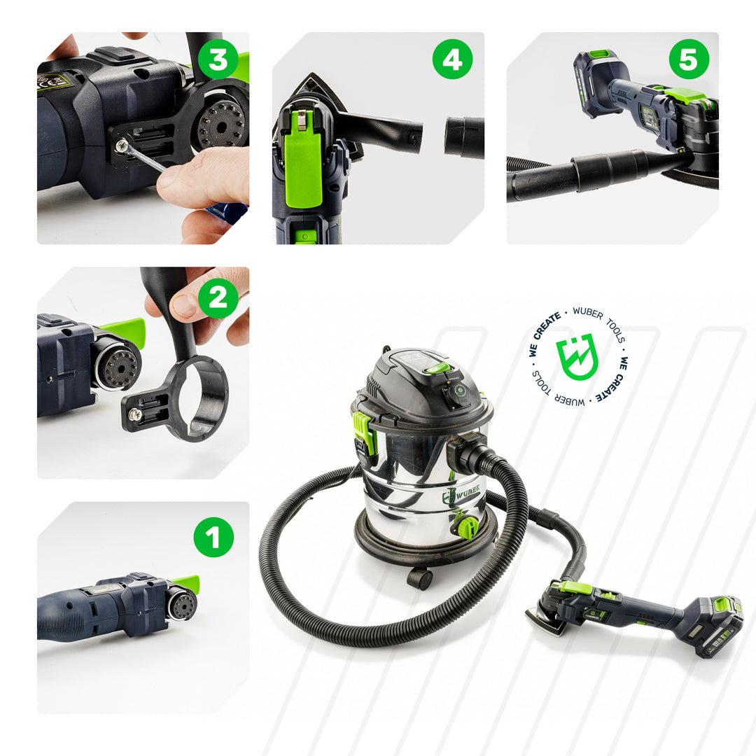 Narzędzie wielofunkcyjne multitool akumulatorowy 20 V WUBER
