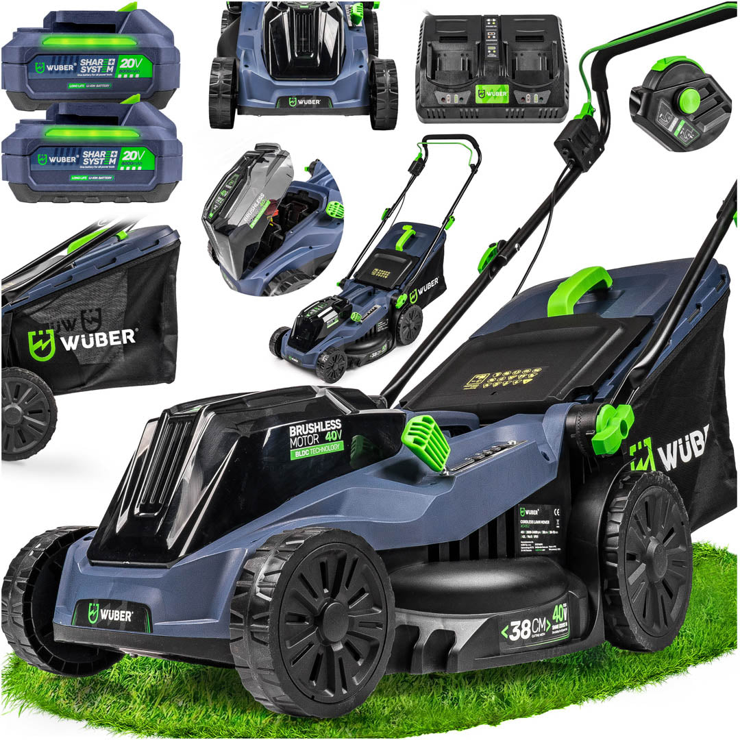 Kosiarka akumulatorowa bezszczotkowa 38 cm 40 V WUBER
