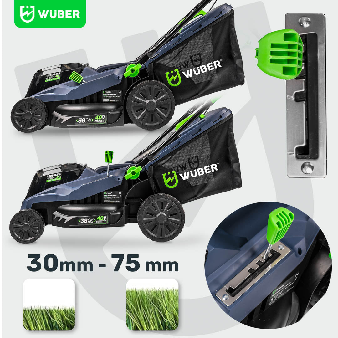 Kosiarka akumulatorowa bezszczotkowa 38 cm 40 V WUBER