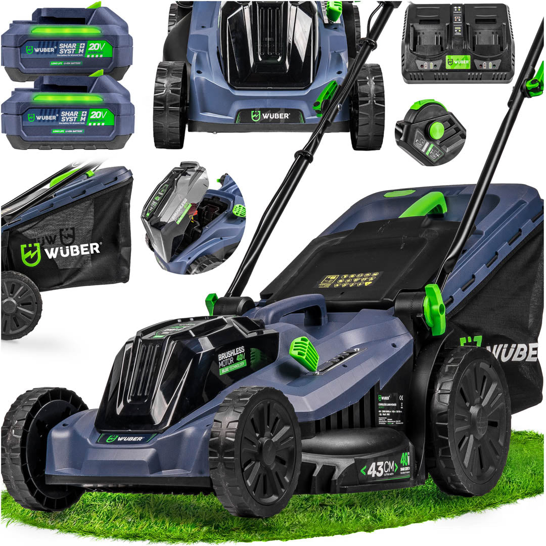 Kosiarka akumulatorowa bezszczotkowa 38 cm 40 V WUBER