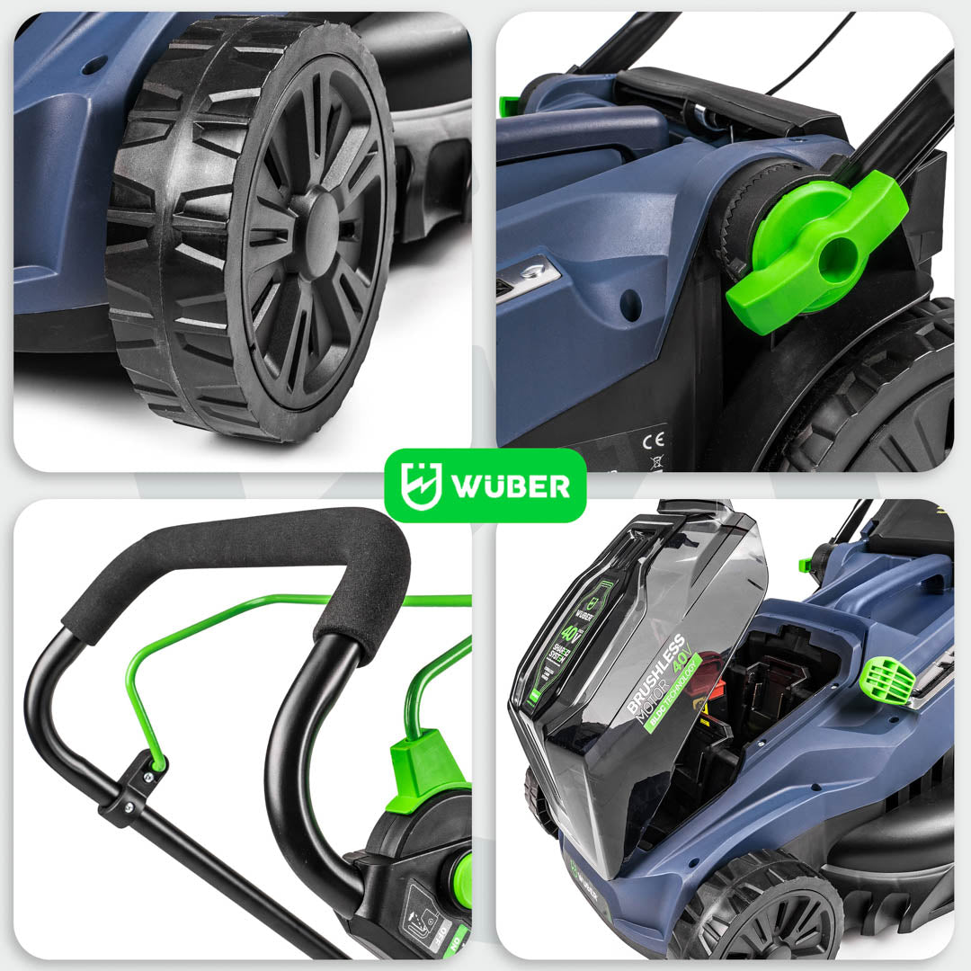 Kosiarka akumulatorowa bezszczotkowa 38 cm 40 V WUBER