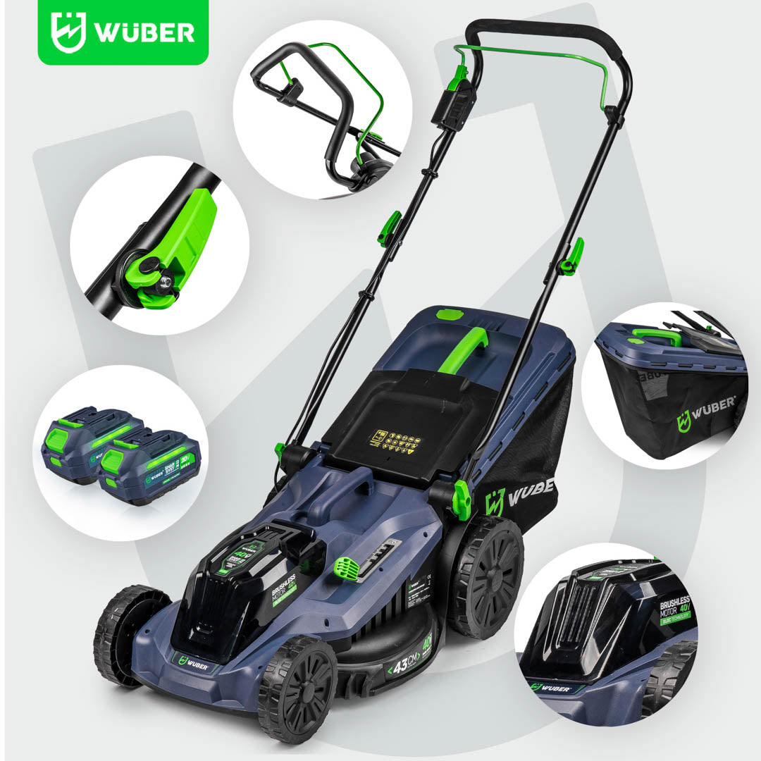 Kosiarka akumulatorowa bezszczotkowa 38 cm 40 V WUBER