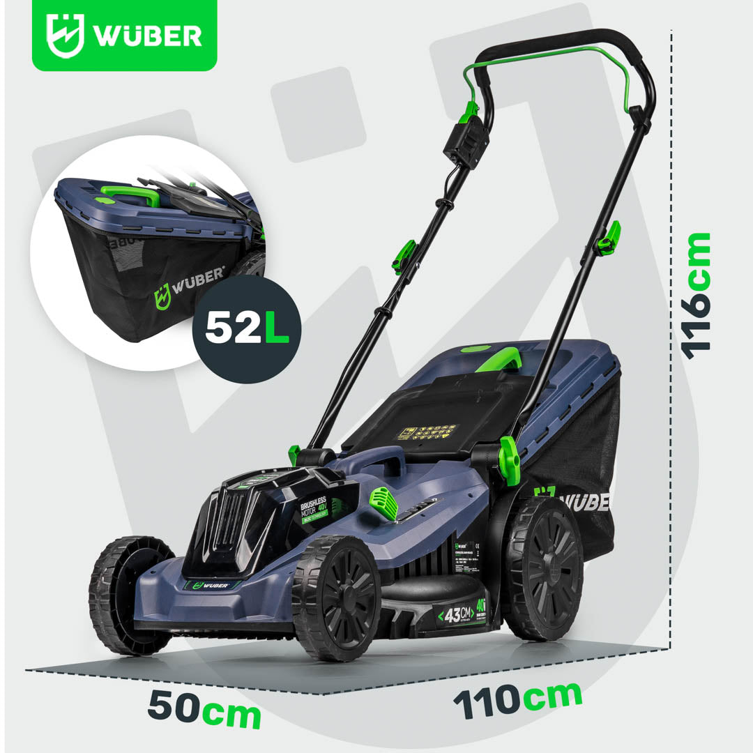 Kosiarka akumulatorowa bezszczotkowa 38 cm 40 V WUBER