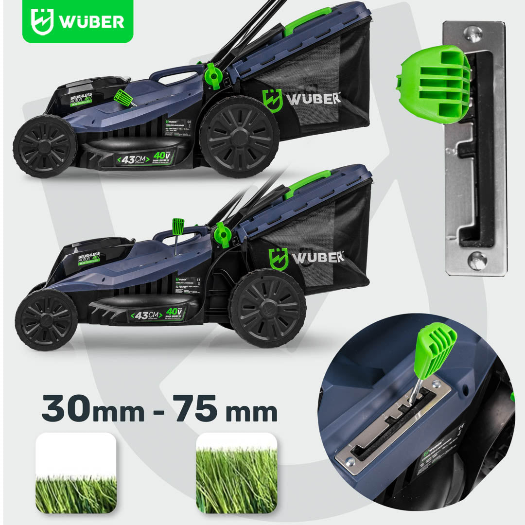 Kosiarka akumulatorowa bezszczotkowa 38 cm 40 V WUBER