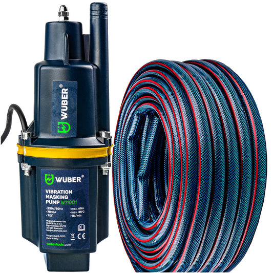 Pompa do wody membranowa górnossąca 3/4" 280 W +wąż WUBER