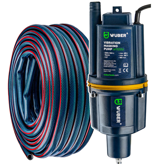 Pompa do wody membranowa dolnossąca 3/4" 280 W +wąż WUBER