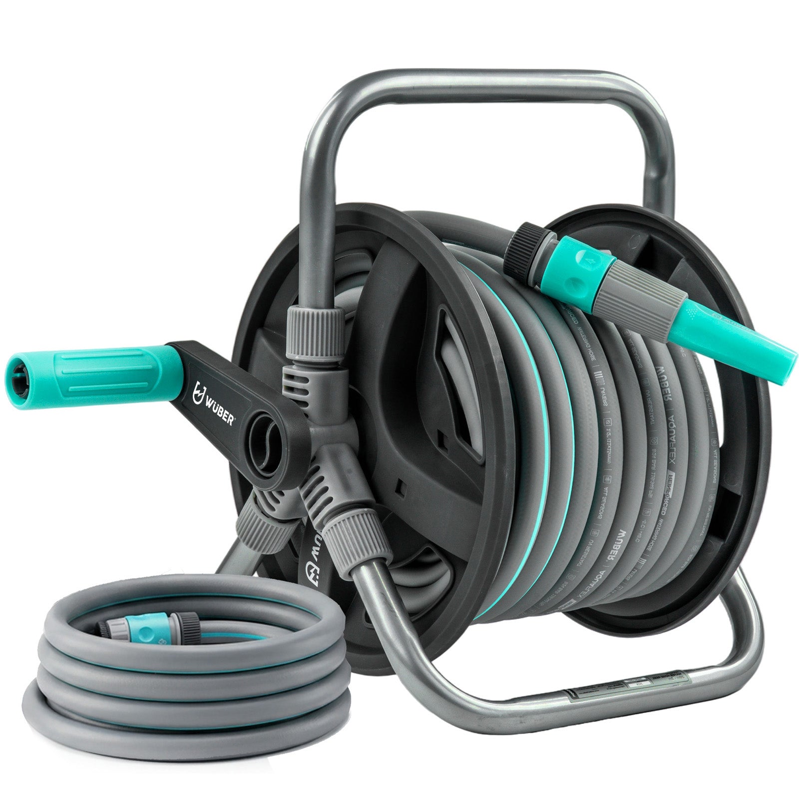 Zwijak na wąż ogrodowy 20+2 m zwijacz PVC WUBER