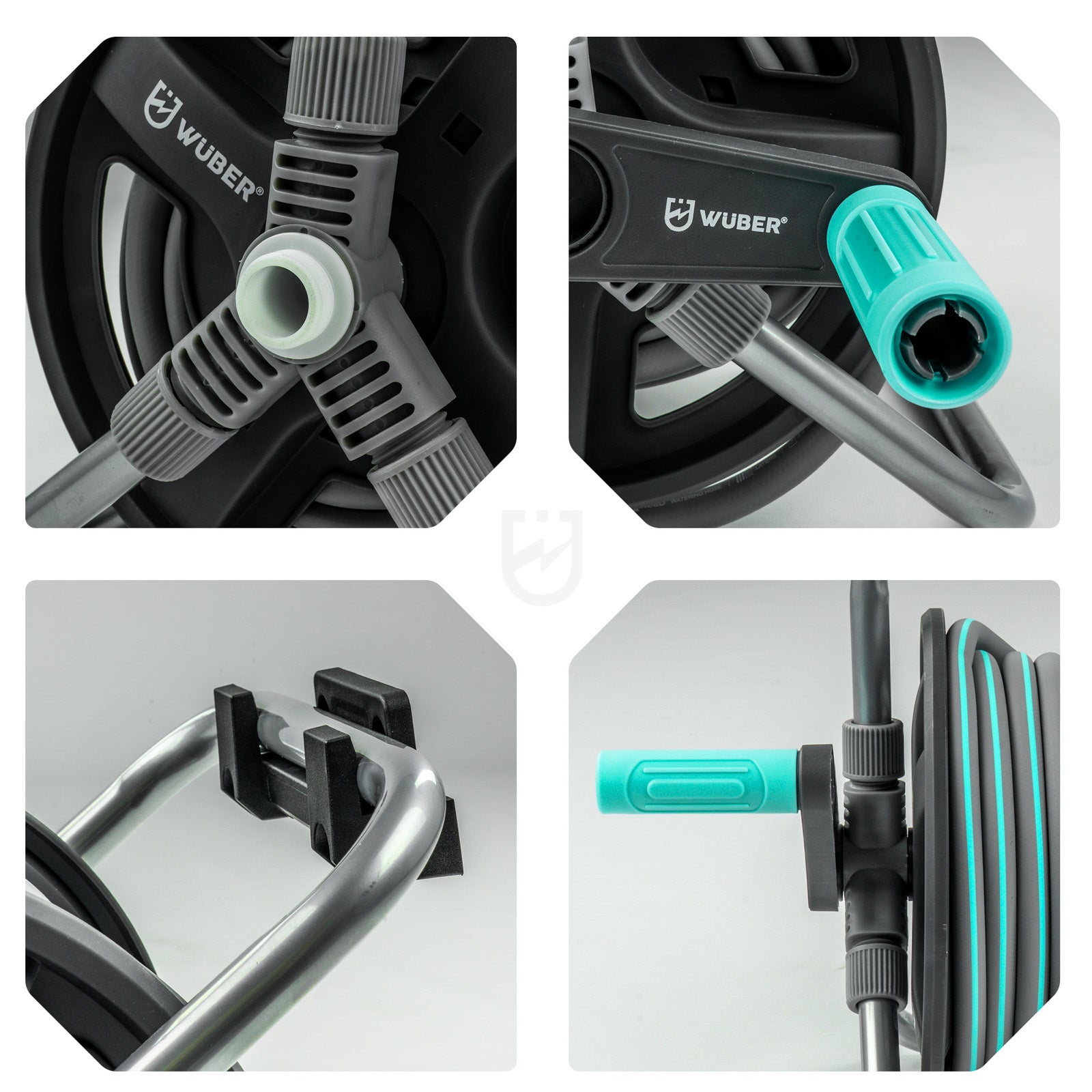 Zwijak na wąż ogrodowy 20+2 m zwijacz PVC WUBER