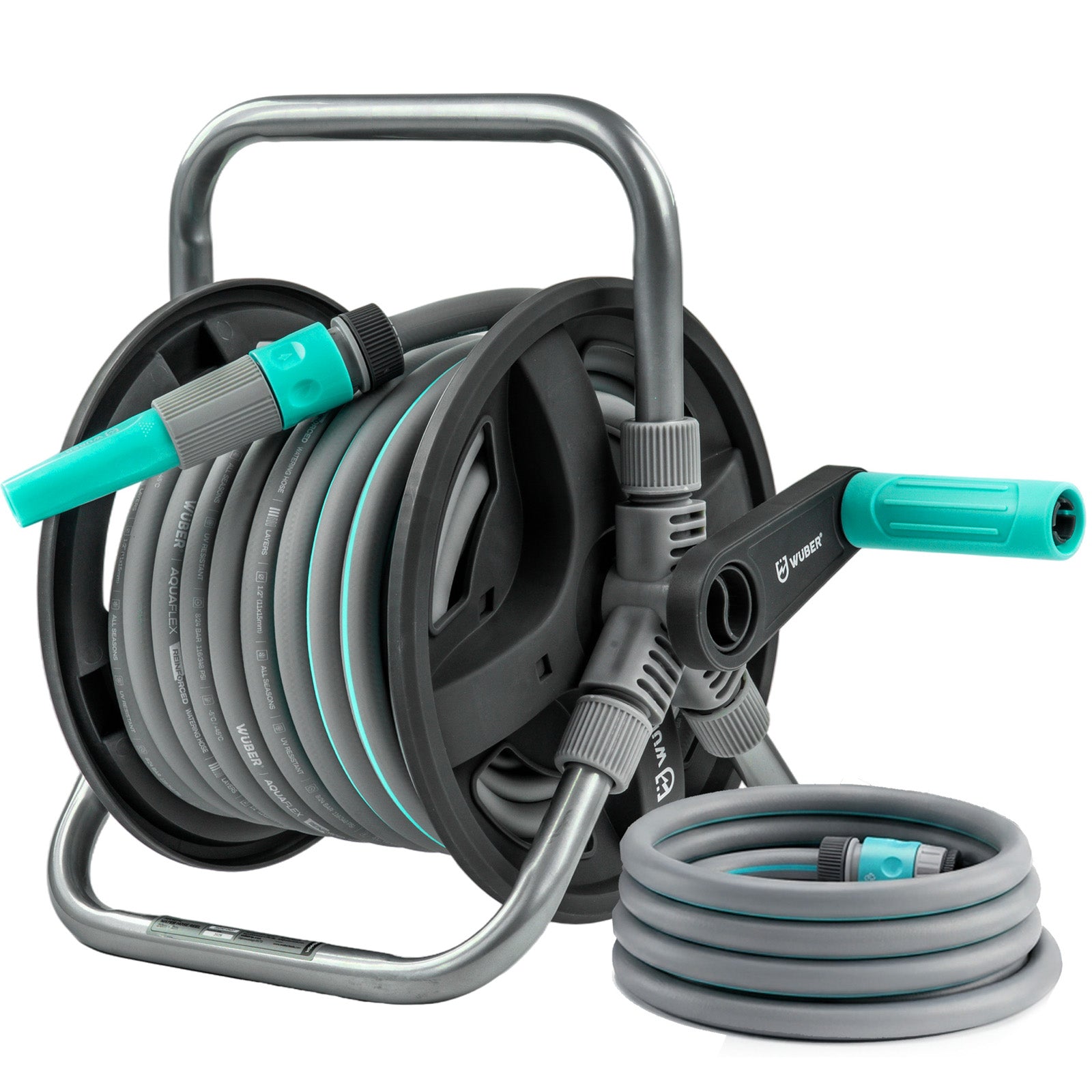 Zwijak na wąż ogrodowy 20+2 m zwijacz PVC WUBER