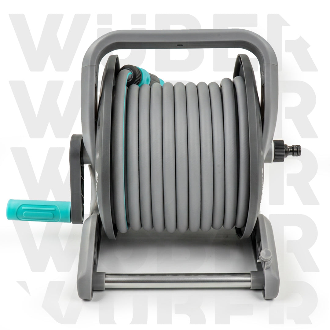 Zwijak na wąż ogrodowy 20+2 mm zwijacz +wąż WUBER