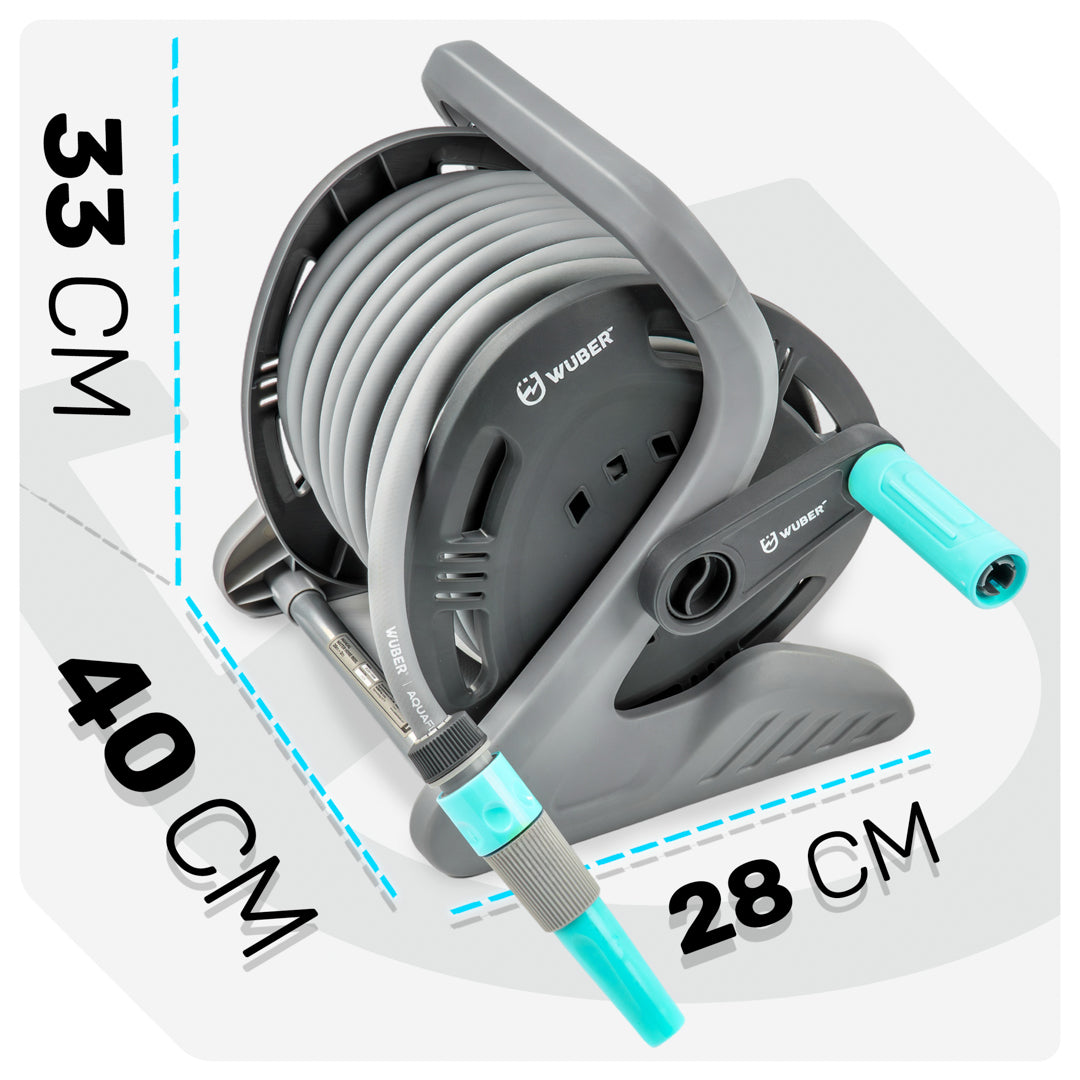 Zwijak na wąż ogrodowy 20+2 mm zwijacz +wąż WUBER