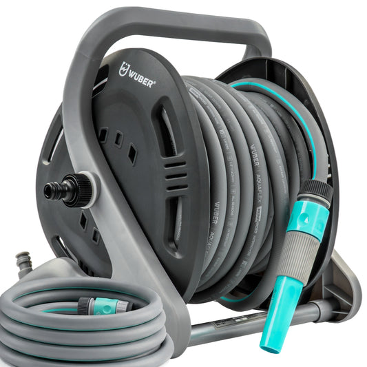 Zwijak na wąż ogrodowy 20+2 mm zwijacz +wąż WUBER