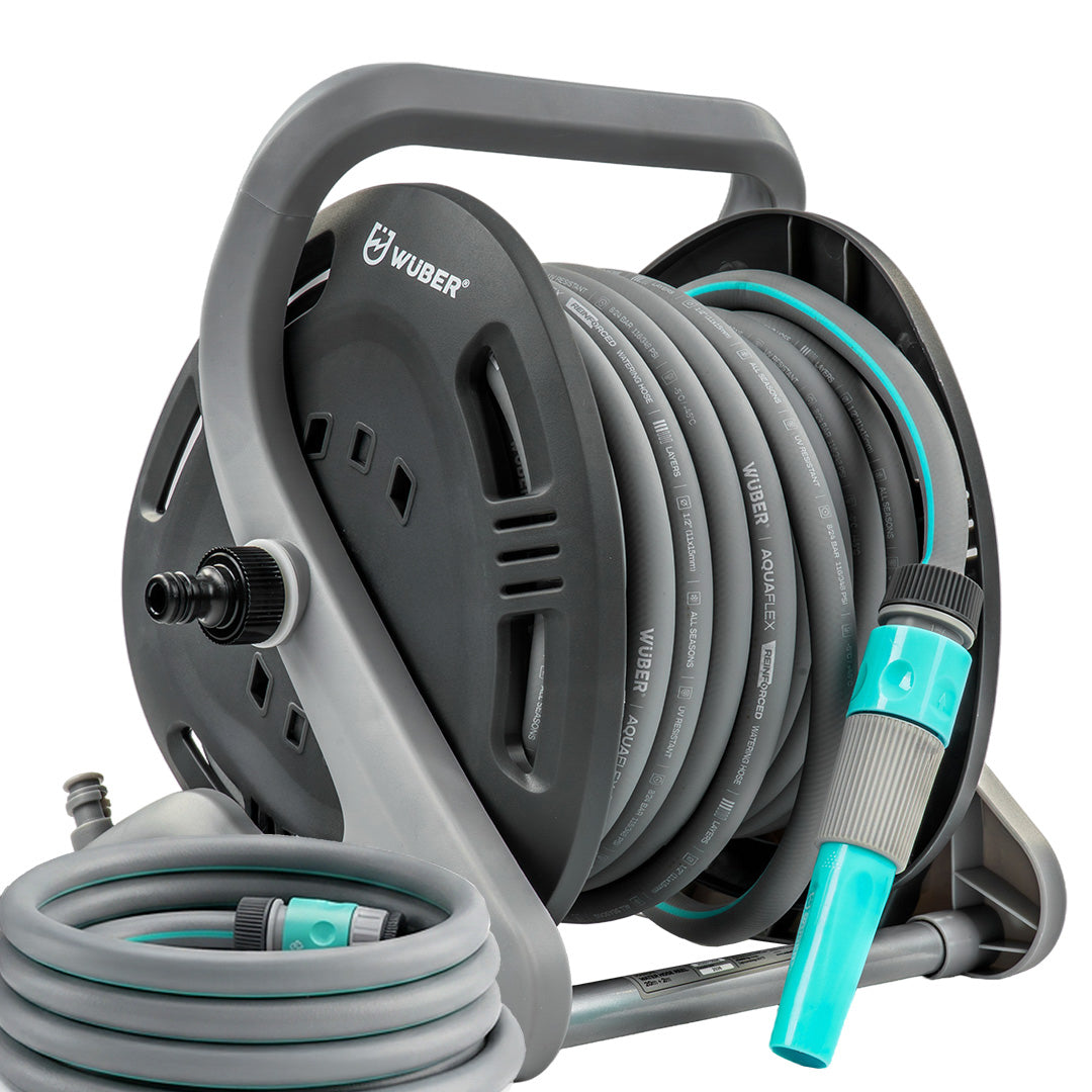 Zwijak na wąż ogrodowy 20+2 mm zwijacz +wąż WUBER