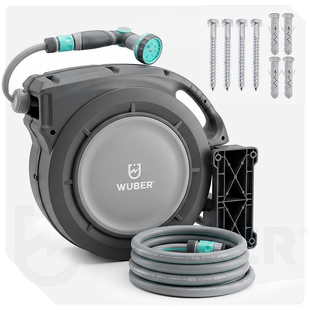 Zwijak do węża ogrodowego zwijacz automatyczny 20+3 m 10w1 WUBER