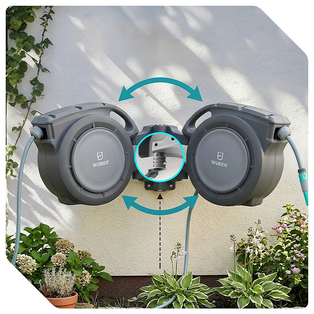 Zwijak do węża ogrodowego zwijacz automatyczny 20+3 m 10w1 WUBER
