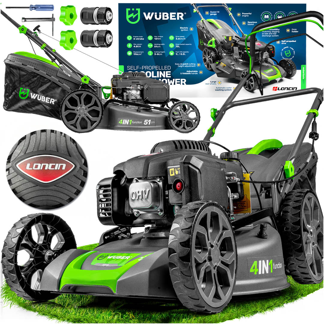 Kosiarka spalinowa 4,8 KM z napędem i rozruchem WUBER