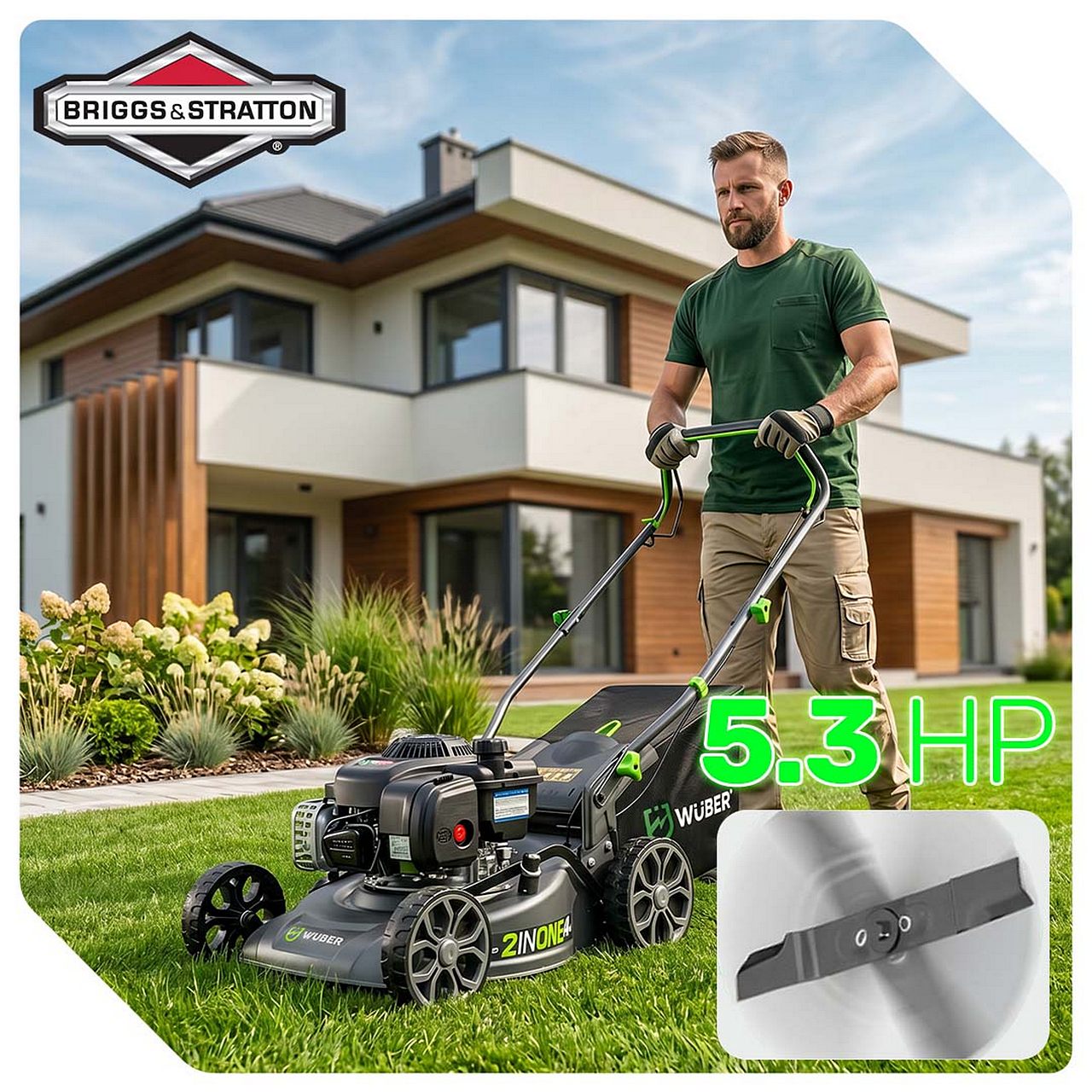 Kosiarka spalinowa Briggs & Stratton 40 cm z napędem WUBER