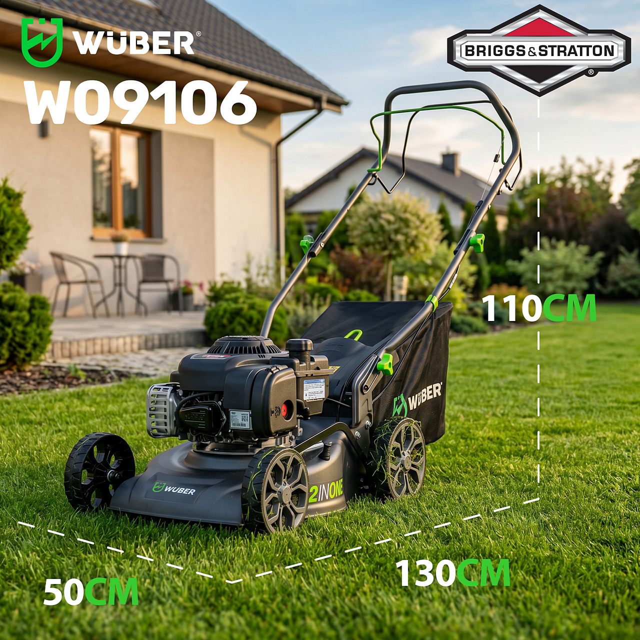 Kosiarka spalinowa Briggs & Stratton 40 cm z napędem WUBER