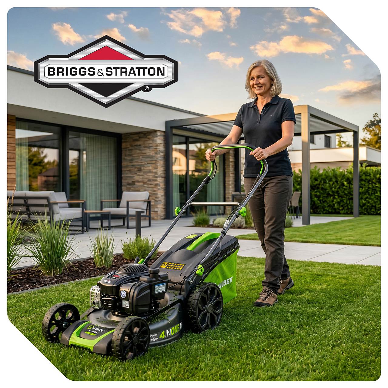 Kosiarka spalinowa Briggs & Stratton 46 cm z napędem WUBER