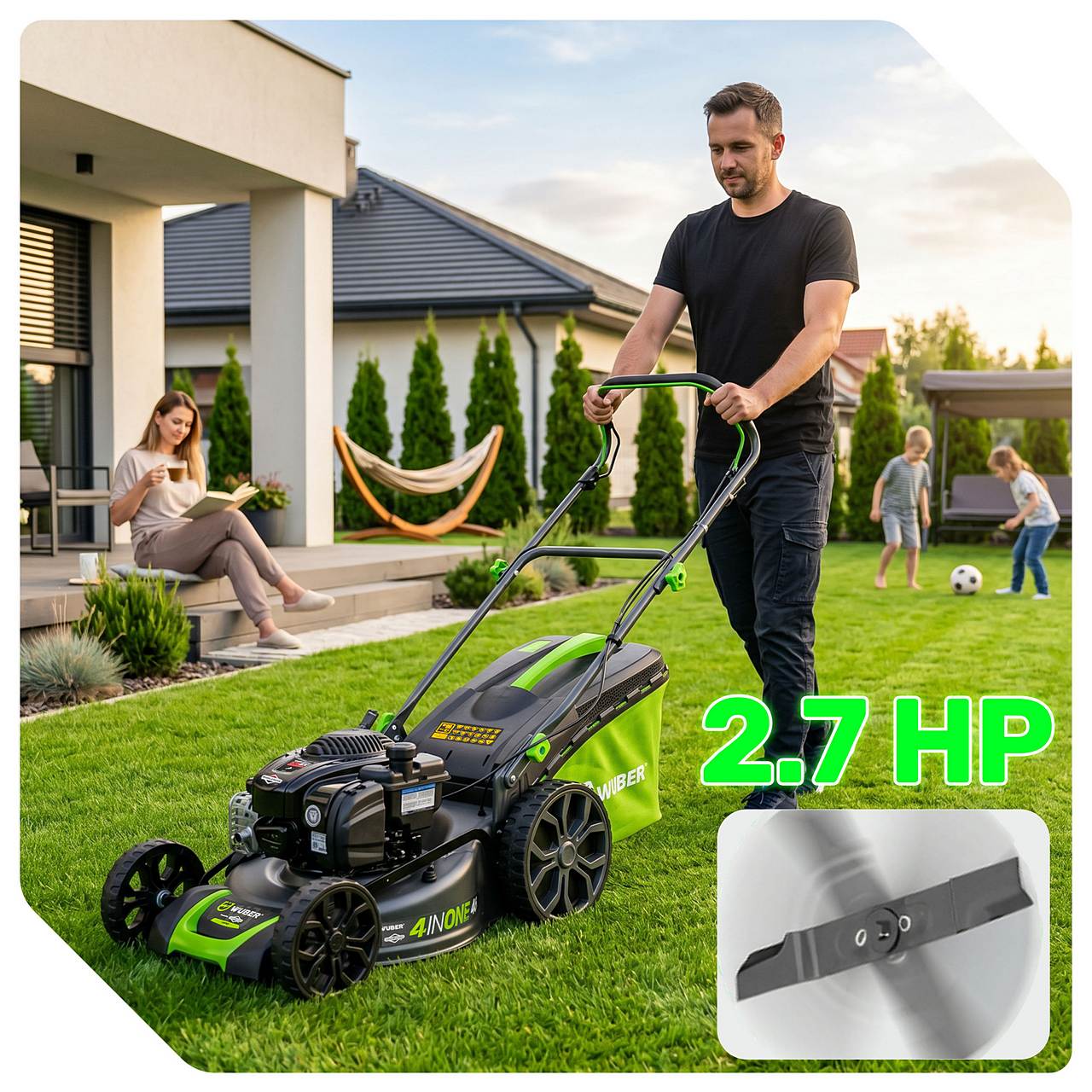 Kosiarka spalinowa Briggs & Stratton 46 cm z napędem WUBER