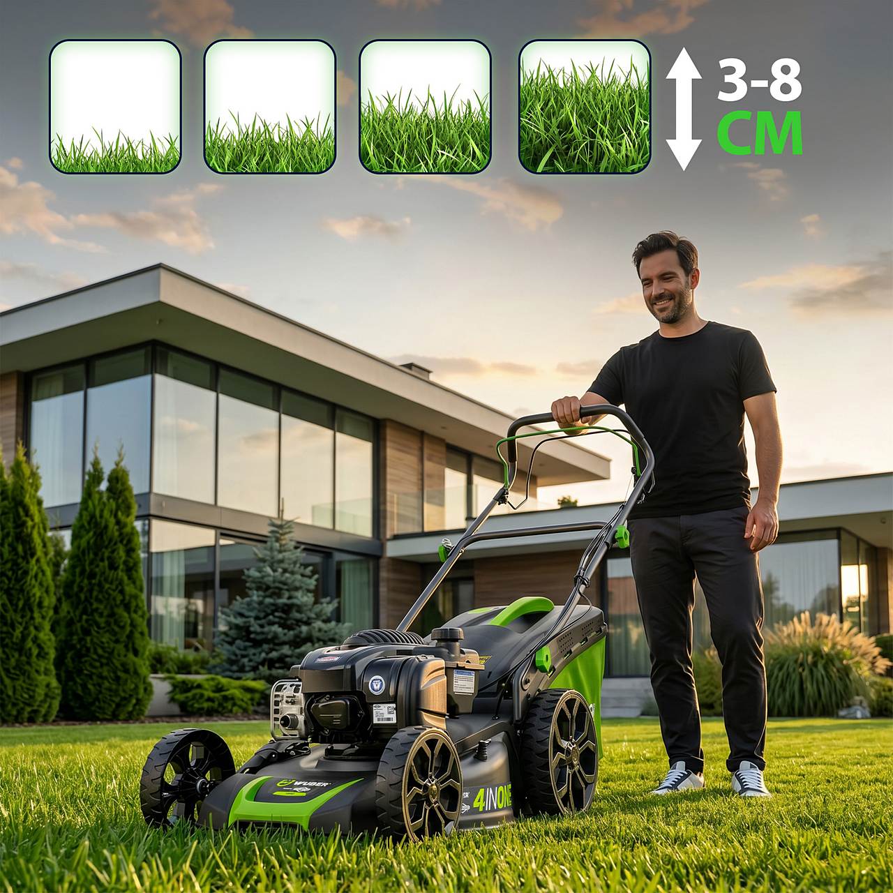 Kosiarka spalinowa Briggs & Stratton 46 cm z napędem WUBER