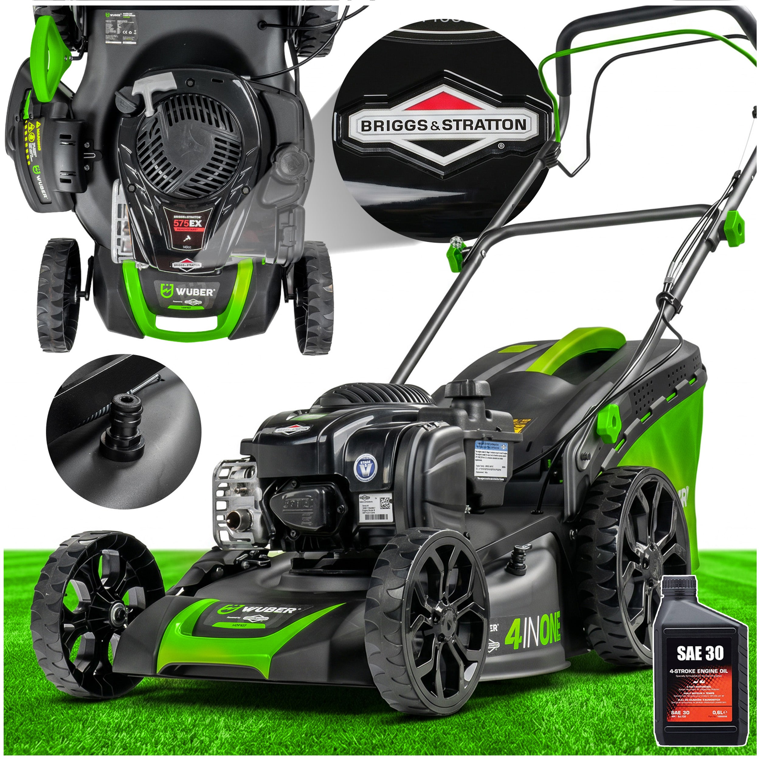 Kosiarka spalinowa Briggs & Stratton 46 cm z napędem WUBER