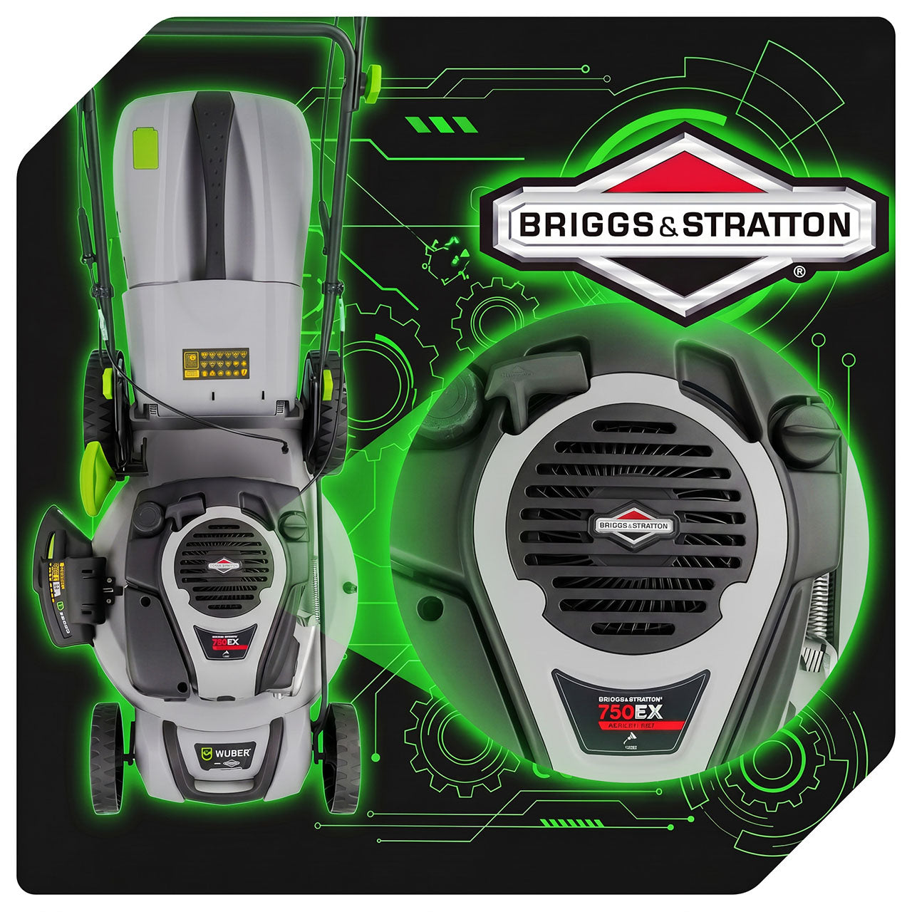 Kosiarka spalinowa 51 cm Briggs & Stratton z napędem WUBER