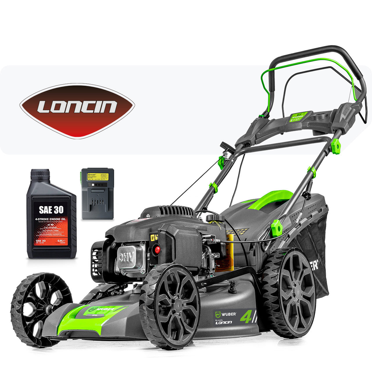 Kosiarka spalinowa 4,8 KM Loncin z rozrusznikiem i napędem 196 cm³ WUBER