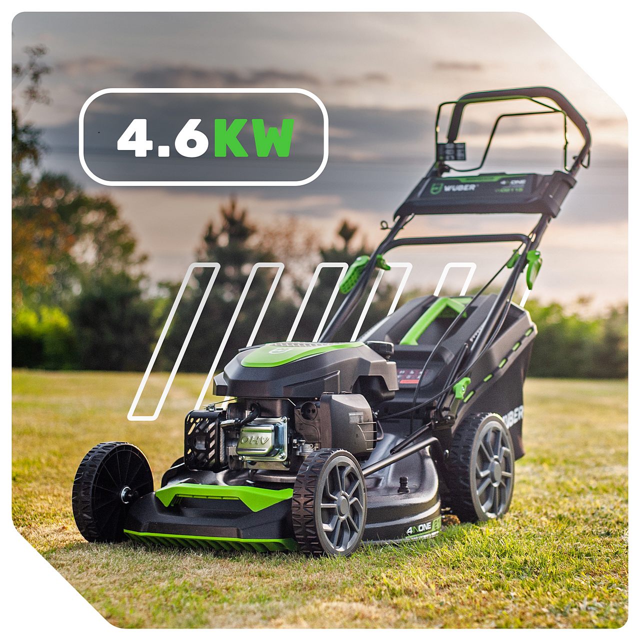 Kosiarka spalinowa 53 cm z napędem 3,6 km/h WUBER