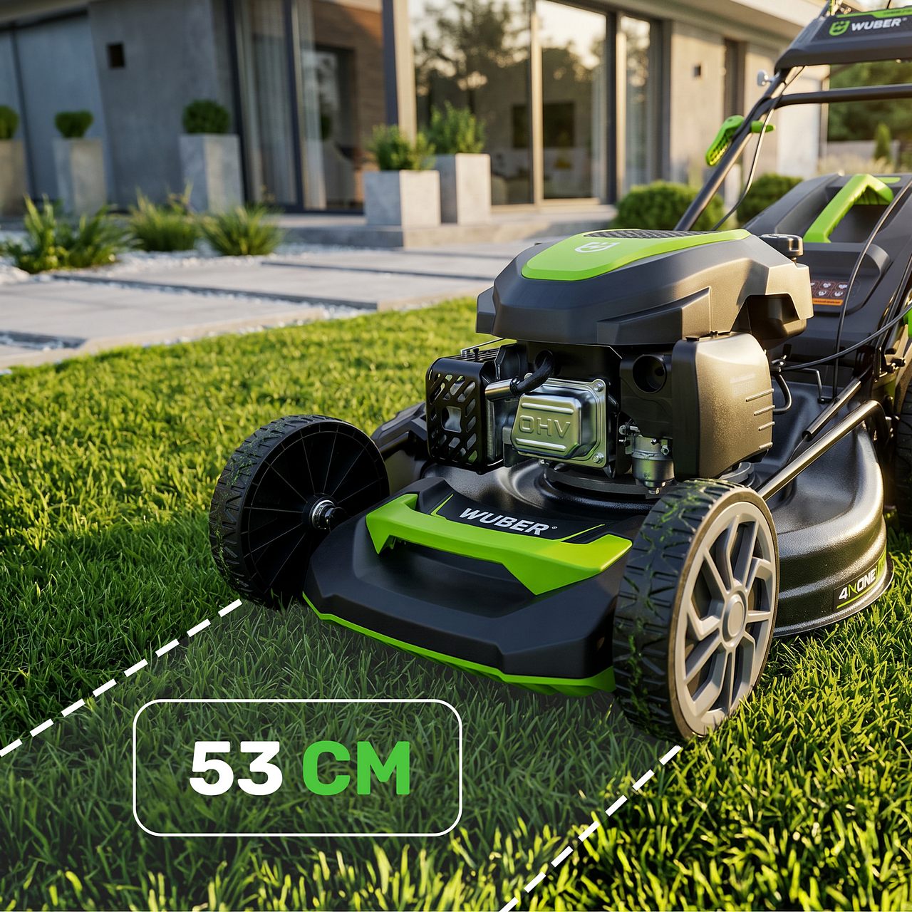 Kosiarka spalinowa 53 cm z napędem 3,6 km/h WUBER