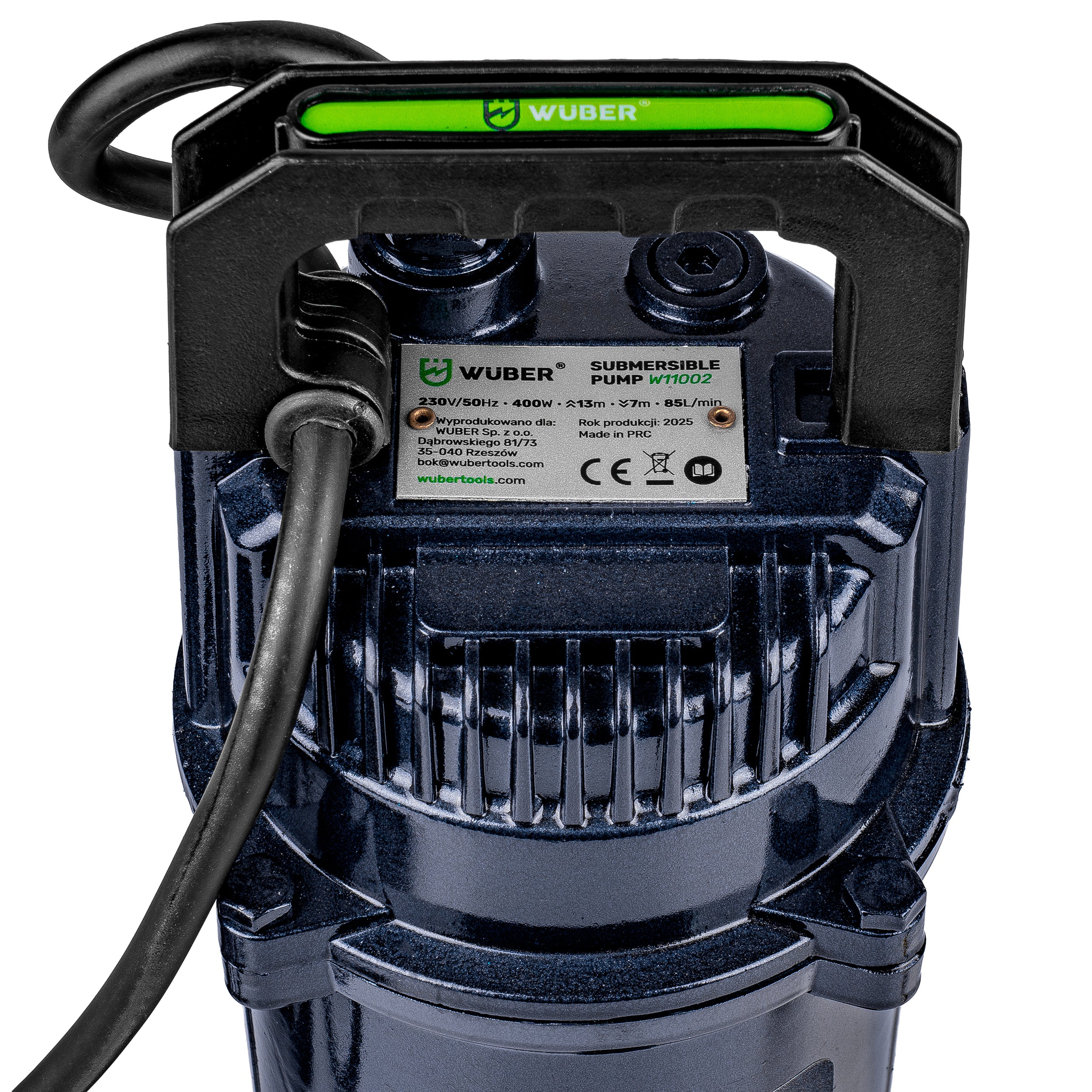 Pompa głębinowa do wody czystej brudnej szamba 400 W +wąż WUBER