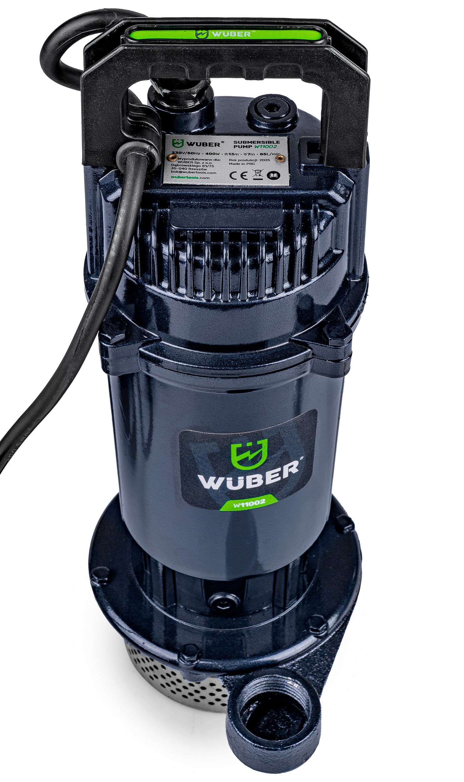 Pompa głębinowa do wody czystej brudnej szamba 400 W +wąż WUBER