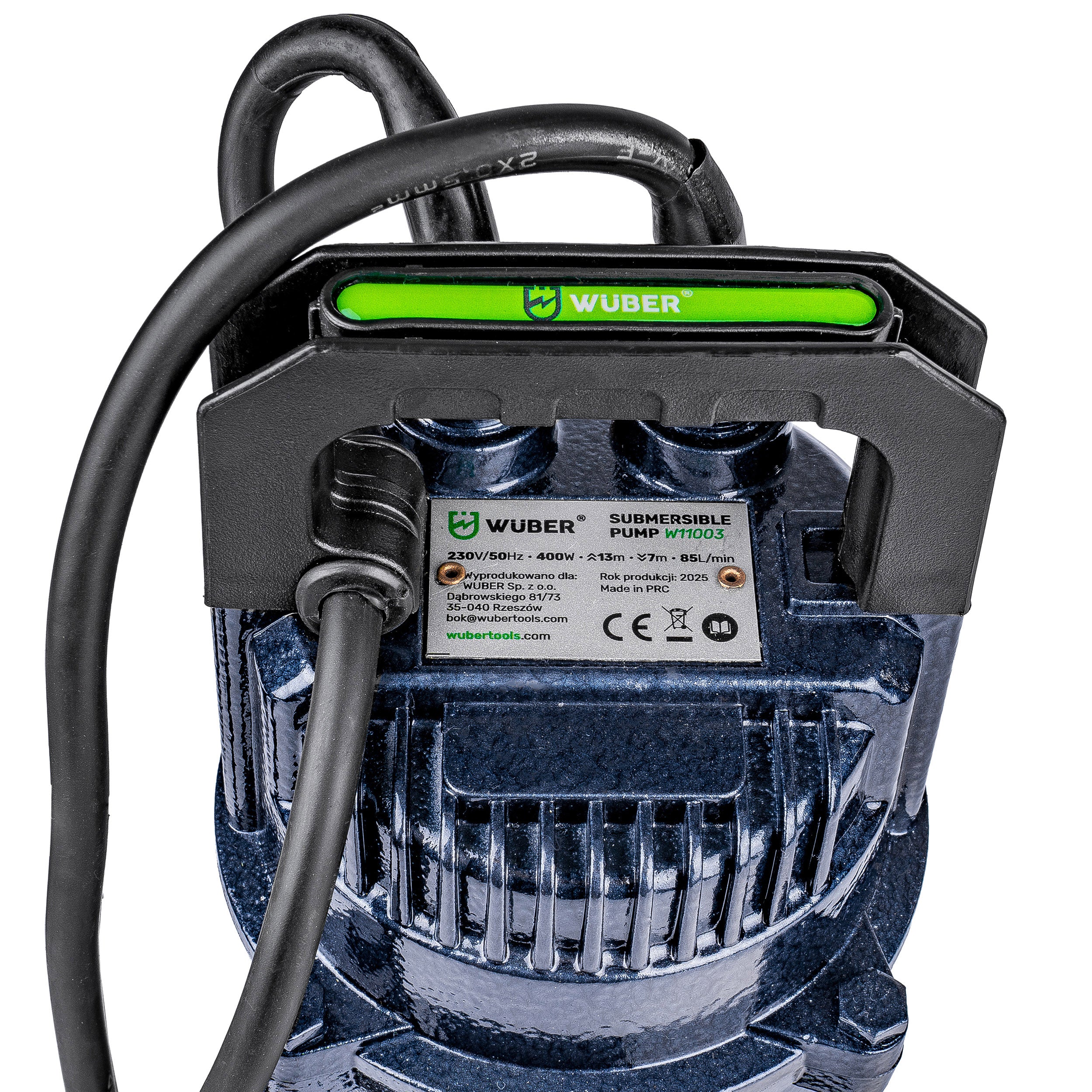 Pompa głębinowa do wody z pływakiem 400 W +wąż strażacki WUBER