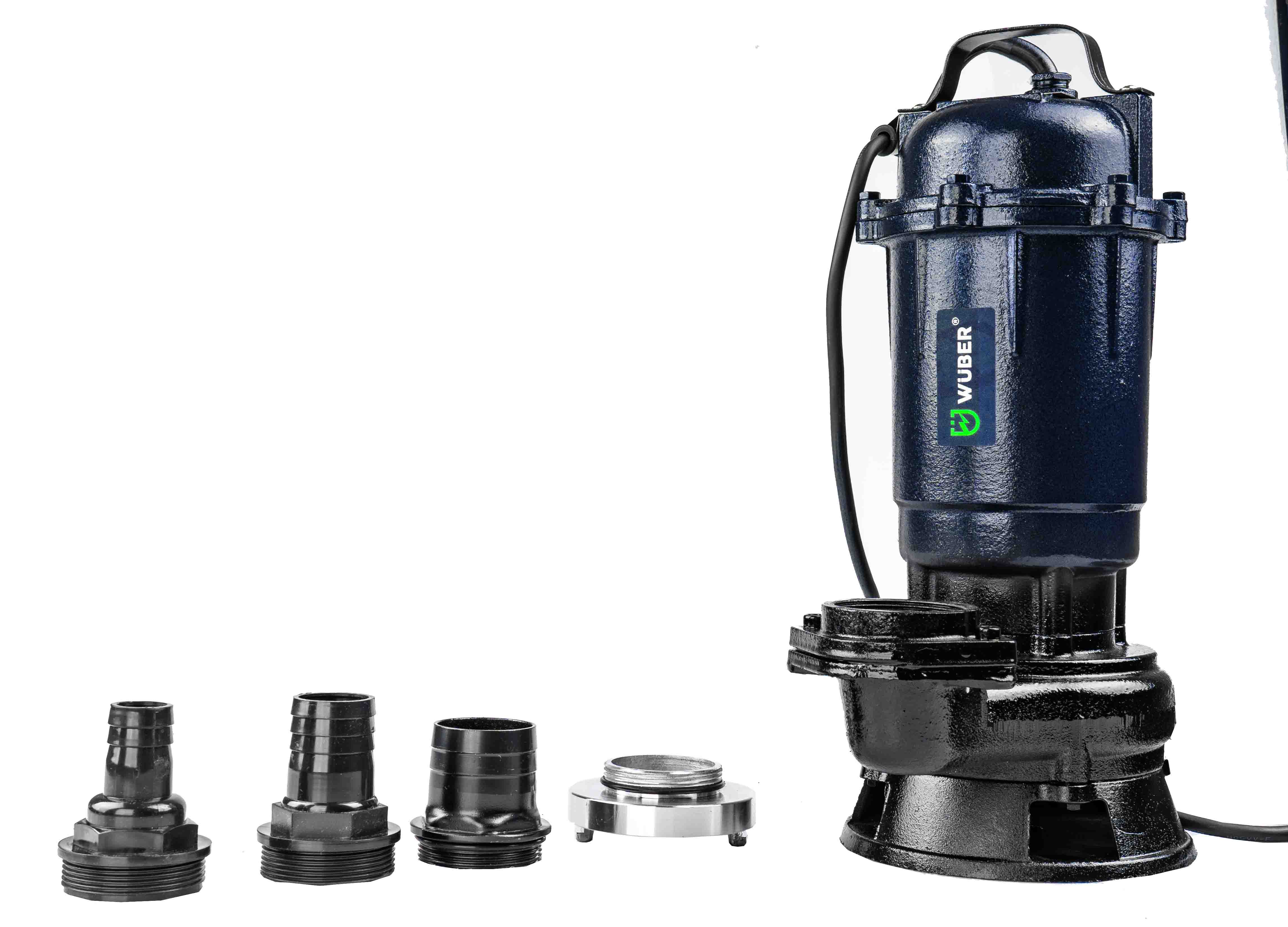 Pompa głębinowa do wody czystej brudnej szamba 2" 2600 W +rozdrabniacz WUBER