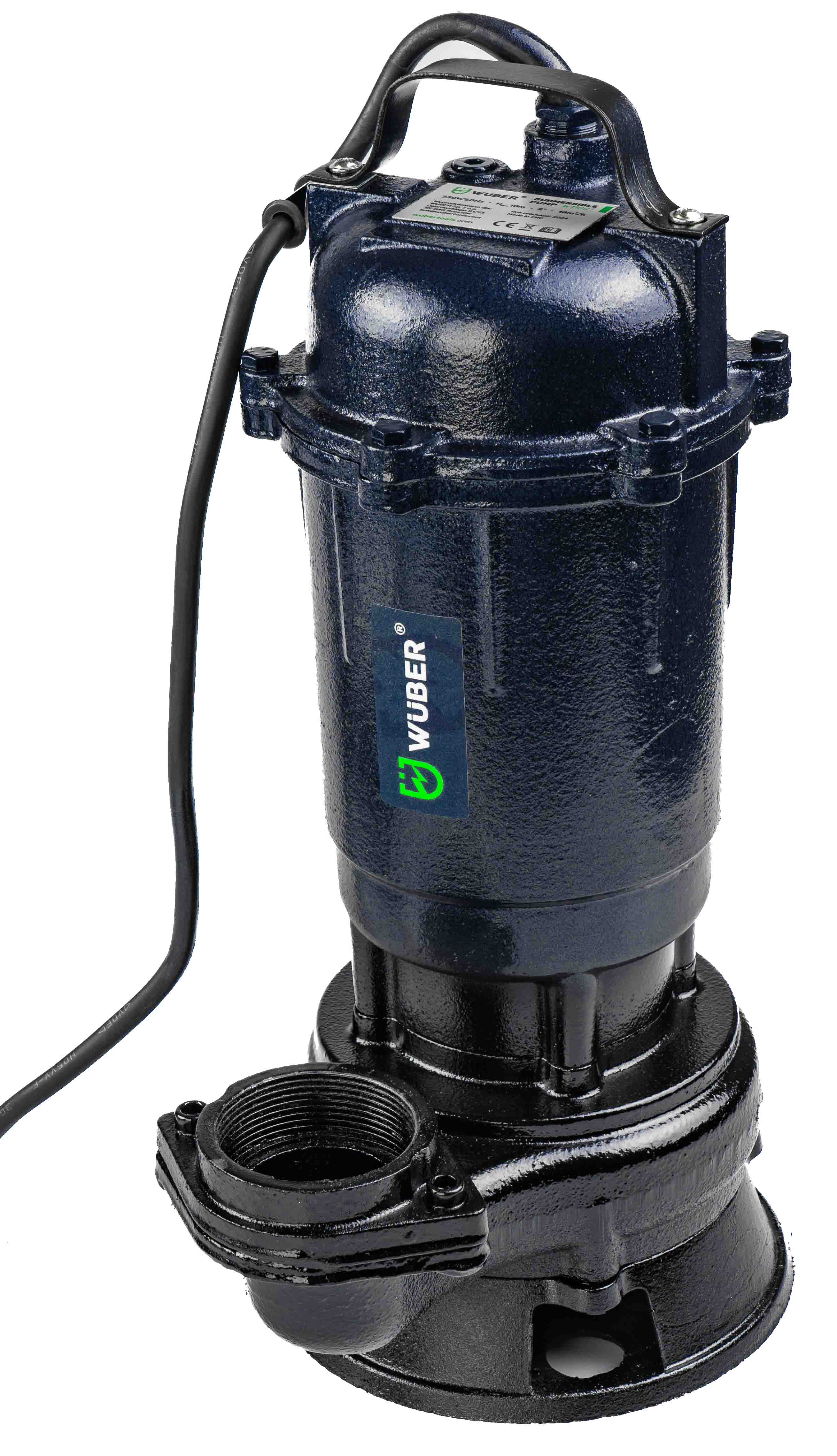 Pompa głębinowa do wody czystej brudnej szamba 2" 2600 W +rozdrabniacz WUBER