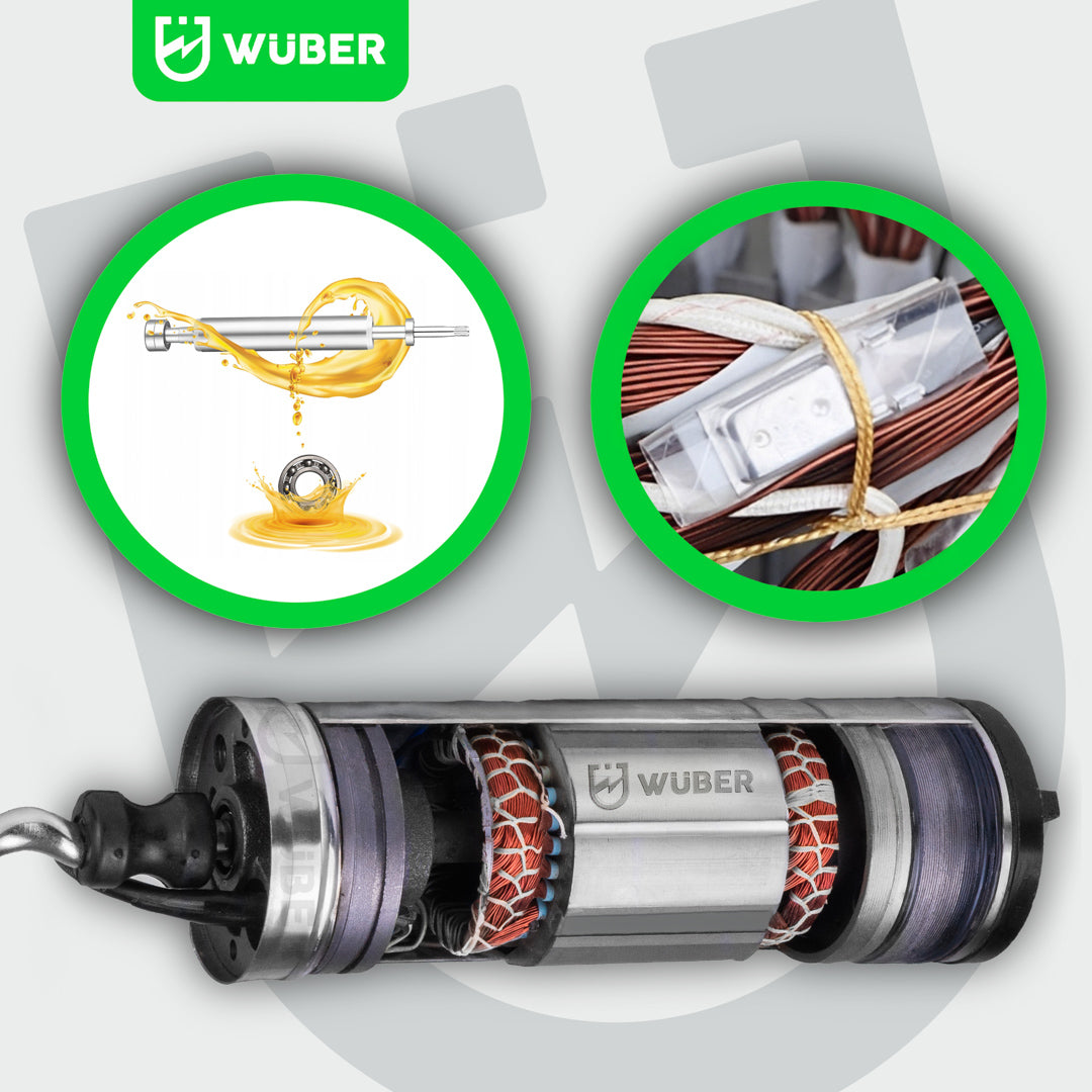 Pompa głębinowa śrubowa 750 W WUBER